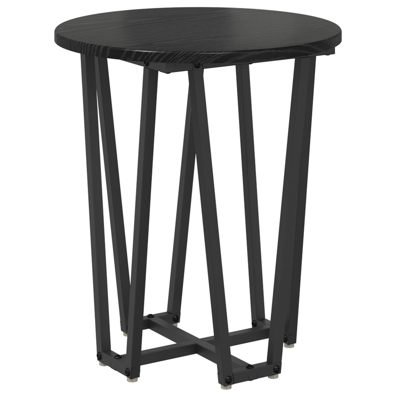 Casa si Gradina - Mobilier - Mese si birouri - Mese living - Set 2 mese laterale, stejar negru, MDF si metal - Infinity.ro