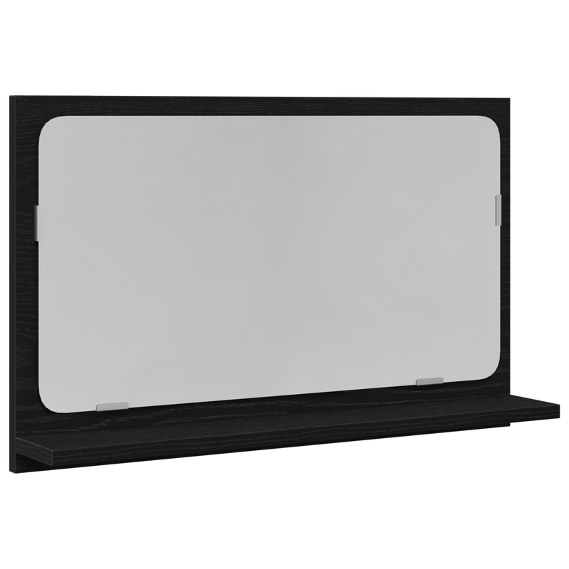 Casa si Gradina - Mobilier - Mobilier baie - Oglinzi baie - oglinda de baie  Negru Stejar 60x10,5x37 cm Lemn compozit - Infinity.ro