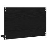 Casa si Gradina - Mobilier - Mobilier baie - Oglinzi baie - oglinda de baie  Negru Stejar 60x10,5x37 cm Lemn compozit - Infinity.ro