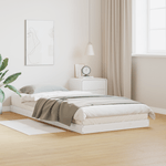 Casa si Gradina - Mobilier - Paturi si accesorii - Paturi - Cadru de pat de podea, alb, 80x210 cm, lemn masiv de pin - Infinity.ro