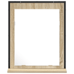 Casa si Gradina - Mobilier - Mobilier baie - Oglinzi baie - Oglinda baie cu raft stejar sonoma 50x12x60 cm lemn prelucrat - Infinity.ro