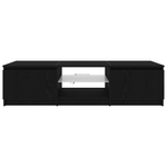 Casa si Gradina - Mobilier - Comode si corpuri - Comode - Dulap TV cu lumini LED Stejar Negru 140x40x35,5 cm Lemn - Infinity.ro