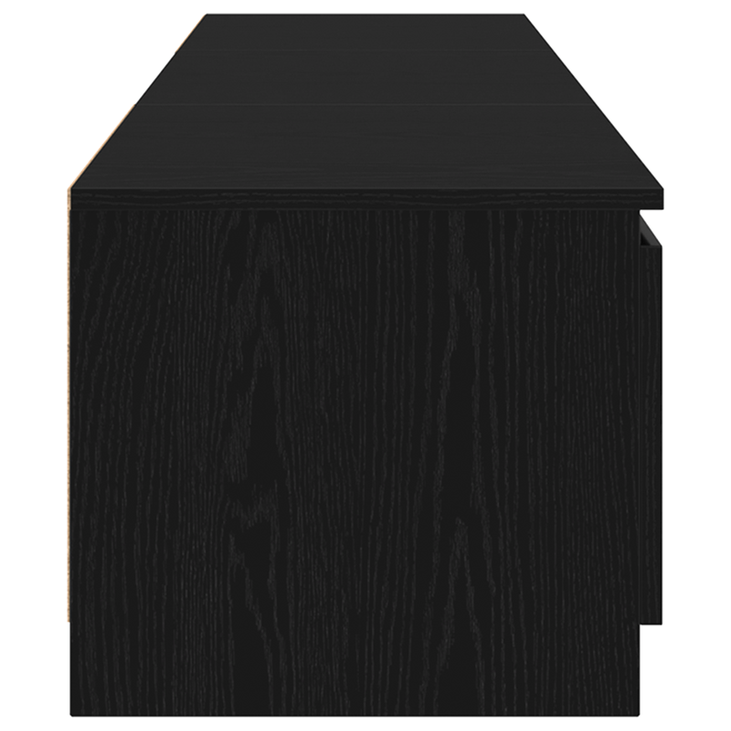 Casa si Gradina - Mobilier - Comode si corpuri - Comode - Dulap TV cu lumini LED Stejar Negru 140x40x35,5 cm Lemn - Infinity.ro