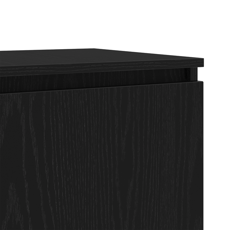 Casa si Gradina - Mobilier - Comode si corpuri - Comode - Dulap TV cu lumini LED Stejar Negru 140x40x35,5 cm Lemn - Infinity.ro