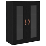 Casa si Gradina - Mobilier - Comode si corpuri - Comode - Dulap de perete cu usi din sticla, stejar negru, 69,5x34x90 cm - Infinity.ro
