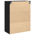 Casa si Gradina - Mobilier - Comode si corpuri - Comode - Dulap de perete cu usi din sticla, stejar negru, 69,5x34x90 cm - Infinity.ro