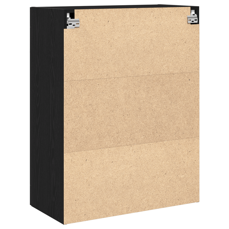 Casa si Gradina - Mobilier - Comode si corpuri - Comode - Dulap de perete cu usi din sticla, stejar negru, 69,5x34x90 cm - Infinity.ro