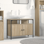Casa si Gradina - Mobilier - Mobilier baie - Comode baie - Comoda chiuveta de baie stejar sonoma 80x30x60 cm lemn prelucrat - Infinity.ro