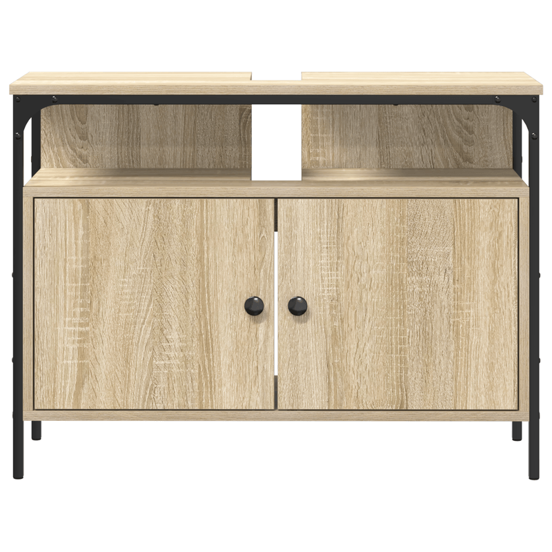 Casa si Gradina - Mobilier - Mobilier baie - Comode baie - Comoda chiuveta de baie stejar sonoma 80x30x60 cm lemn prelucrat - Infinity.ro