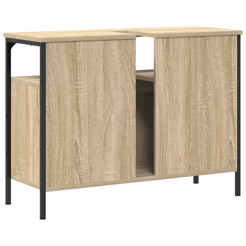 Casa si Gradina - Mobilier - Mobilier baie - Comode baie - Comoda chiuveta de baie stejar sonoma 80x30x60 cm lemn prelucrat - Infinity.ro
