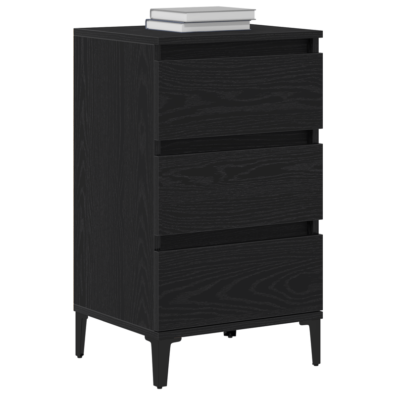 Casa si Gradina - Mobilier - Comode si corpuri - Noptiere - Noptiera, stejar negru, 40x35x70 cm, lemn prelucrat - Infinity.ro