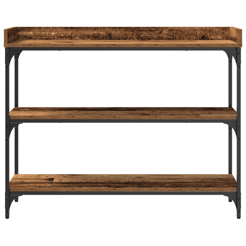 Casa si Gradina - Mobilier - Comode si corpuri - Console - Masa consola, lemn vechi, 100x30x80 cm, lemn prelucrat si otel - Infinity.ro