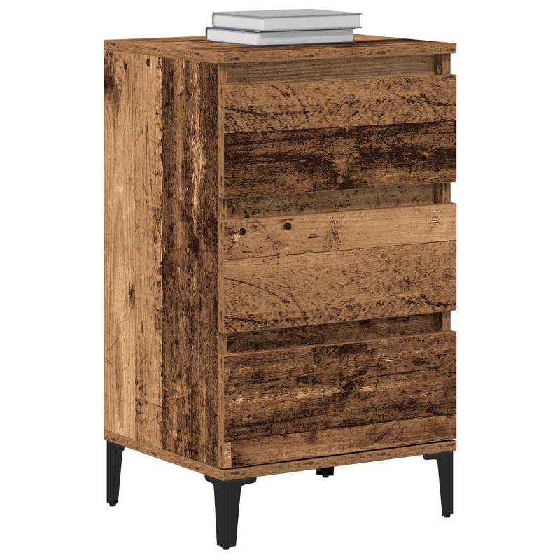 Casa si Gradina - Mobilier - Comode si corpuri - Noptiere - Noptiera, lemn vechi, 40x35x70 cm, lemn prelucrat - Infinity.ro