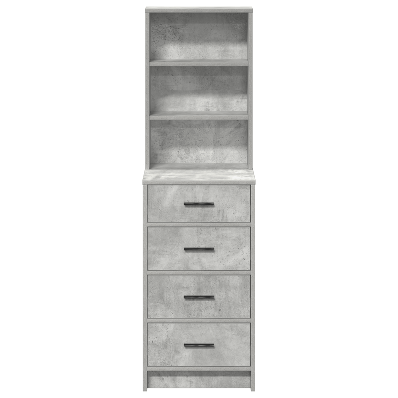 Casa si Gradina - Mobilier - Comode si corpuri - Corpuri bucatarie - Dulap inalt, gri beton, 40x41x135 cm, lemn prelucrat - Infinity.ro