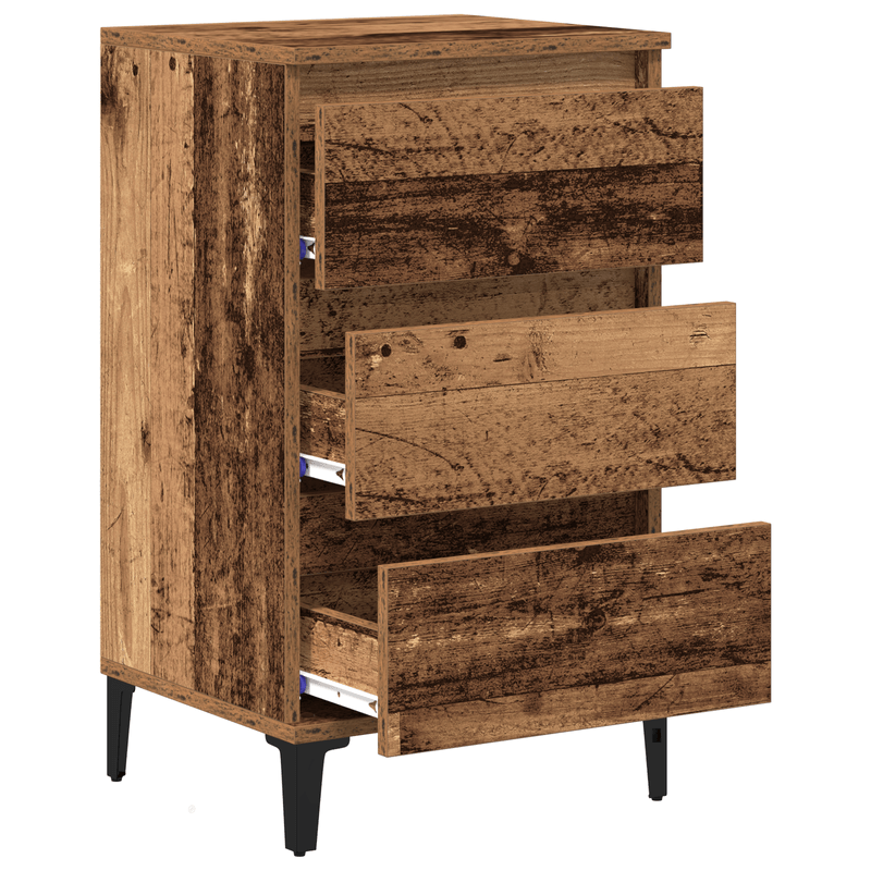 Casa si Gradina - Mobilier - Comode si corpuri - Noptiere - Noptiera, lemn vechi, 40x35x70 cm, lemn prelucrat - Infinity.ro