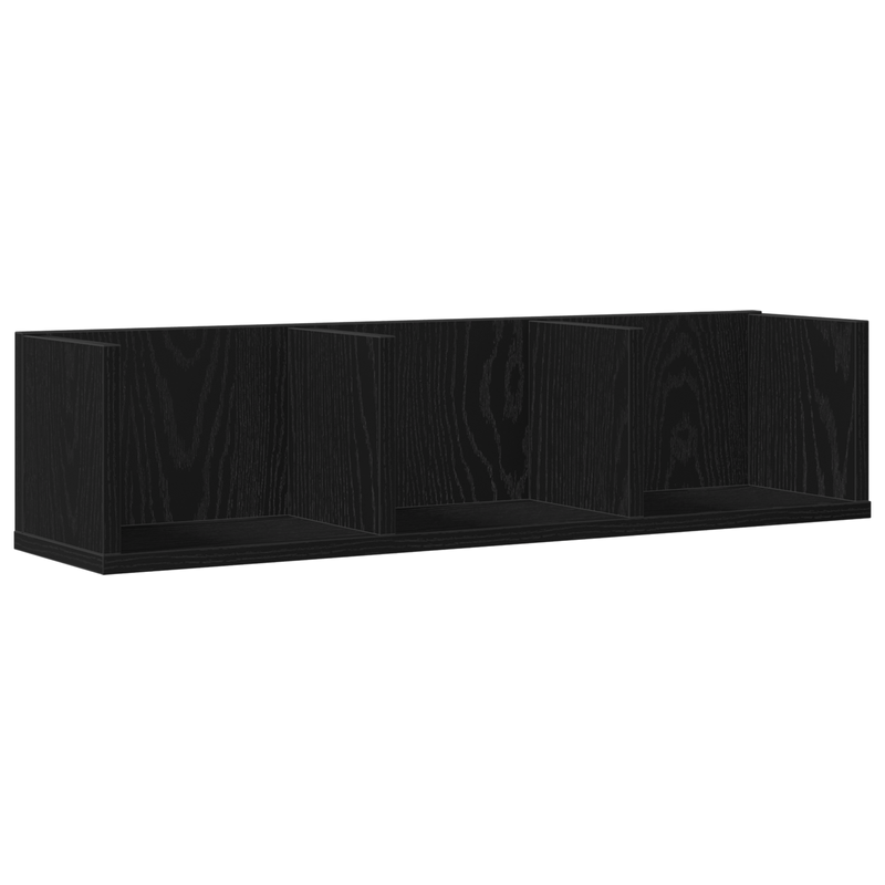 Casa si Gradina - Mobilier - Biblioteci si rafturi - Rafturi - Raft pentru CD-uri , Stejar Negru, 75x18x18 cm, Lemn prelucrat - Infinity.ro