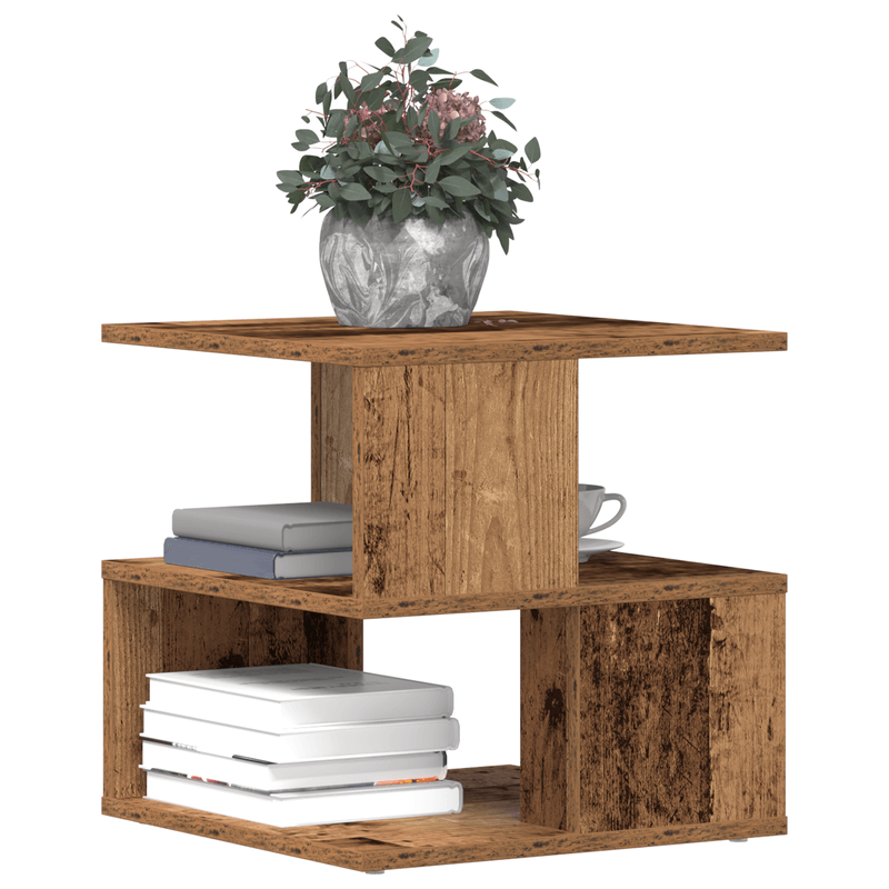 Casa si Gradina - Mobilier - Mese si birouri - Mese living - Masa laterala, lemn vechi, 40x40x40 cm, lemn prelucrat - Infinity.ro