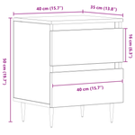 Casa si Gradina - Mobilier - Comode si corpuri - Noptiere - Noptiera, lemn vechi, 40x35x50 cm, lemn prelucrat - Infinity.ro