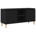 Casa si Gradina - Mobilier - Comode si corpuri - Comode - Dulap TV cu picioare din lemn, stejar negru, 102x35x50 cm - Infinity.ro