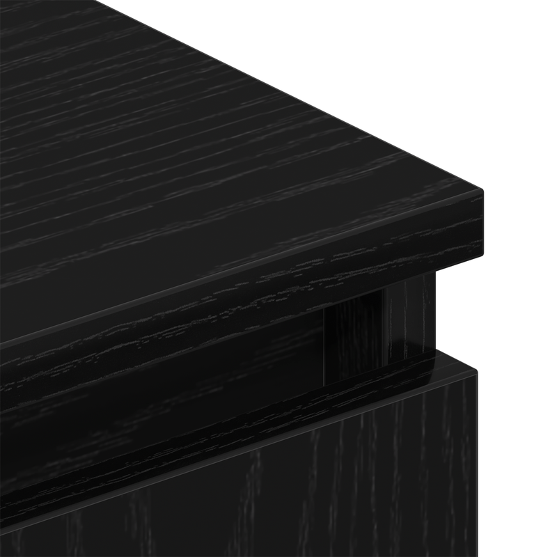 Casa si Gradina - Mobilier - Comode si corpuri - Comode - Dulap TV cu picioare din lemn, stejar negru, 102x35x50 cm - Infinity.ro