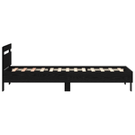 Casa si Gradina - Mobilier - Paturi si accesorii - Paturi - Cadru de pat cu LED, stejar negru, 75x190 cm lemn prelucrat - Infinity.ro