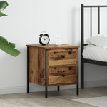 Casa si Gradina - Mobilier - Comode si corpuri - Noptiere - Cabinet de Noptiera Lemn Vechi 40x42x50 cm Lemn Stratificat - Infinity.ro