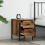 Casa si Gradina - Mobilier - Comode si corpuri - Noptiere - Cabinet de Noptiera Lemn Vechi 40x42x50 cm Lemn Stratificat - Infinity.ro