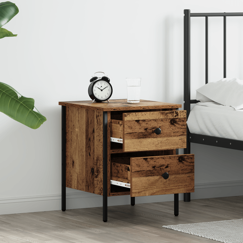 Casa si Gradina - Mobilier - Comode si corpuri - Noptiere - Cabinet de Noptiera Lemn Vechi 40x42x50 cm Lemn Stratificat - Infinity.ro