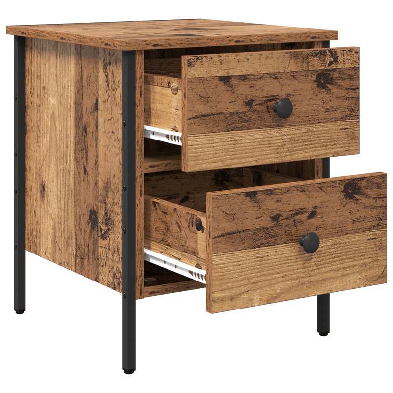 Casa si Gradina - Mobilier - Comode si corpuri - Noptiere - Cabinet de Noptiera Lemn Vechi 40x42x50 cm Lemn Stratificat - Infinity.ro