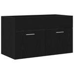 Casa si Gradina - Mobilier - Mobilier baie - Comode baie - Dulap chiuveta de baie, stejar negru, 90x38,5x46 cm, lemn - Infinity.ro