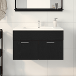 Casa si Gradina - Mobilier - Mobilier baie - Comode baie - Dulap chiuveta de baie, stejar negru, 90x38,5x46 cm, lemn - Infinity.ro