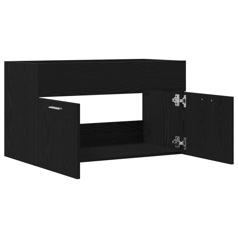 Casa si Gradina - Mobilier - Mobilier baie - Comode baie - Dulap chiuveta de baie, stejar negru, 90x38,5x46 cm, lemn - Infinity.ro