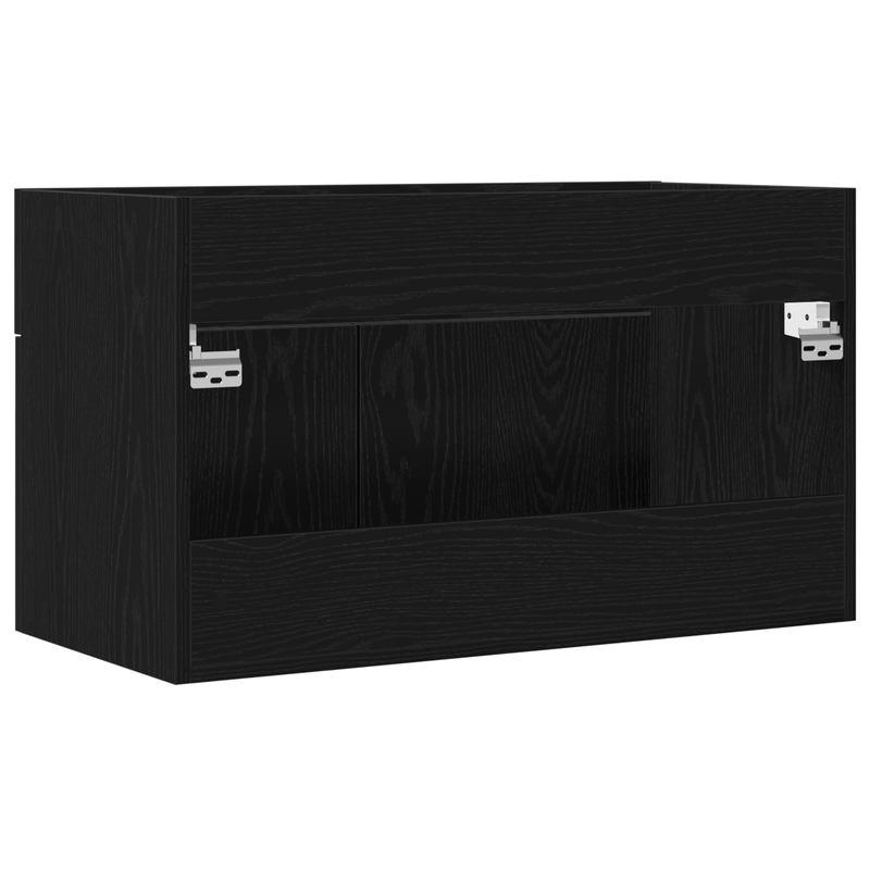 Casa si Gradina - Mobilier - Mobilier baie - Comode baie - Dulap chiuveta de baie, stejar negru, 90x38,5x46 cm, lemn - Infinity.ro