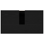 Casa si Gradina - Mobilier - Mobilier baie - Comode baie - Dulap de Baie cu Oglinda Stejar Negru 60x33x61cm Lemn Ingineresc - Infinity.ro