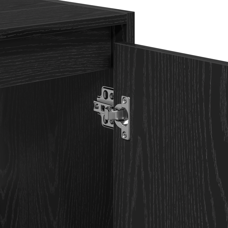 Casa si Gradina - Mobilier - Mobilier baie - Comode baie - Dulap de Baie cu Oglinda Stejar Negru 60x33x61cm Lemn Ingineresc - Infinity.ro