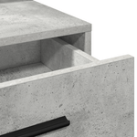 Casa si Gradina - Mobilier - Comode si corpuri - Masute de toaleta - Masa de toaleta cu lumini LED, gri beton, 79x41x135 cm - Infinity.ro