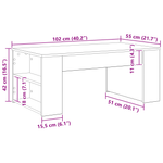Casa si Gradina - Mobilier - Mese si birouri - Masute de cafea - Masuta de cafea, stejar negru, 102x55x42 cm, lemn prelucrat - Infinity.ro