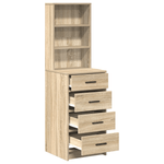 Casa si Gradina - Mobilier - Comode si corpuri - Corpuri bucatarie - Dulap inalt, stejar sonoma, 40x41x135 cm, lemn prelucrat - Infinity.ro