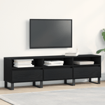 Casa si Gradina - Mobilier - Comode si corpuri - Comode - Cabinet TV Negru Stejar 150x30x44,5 cm Lemn prelucrat - Infinity.ro