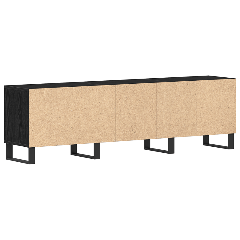 Casa si Gradina - Mobilier - Comode si corpuri - Comode - Cabinet TV Negru Stejar 150x30x44,5 cm Lemn prelucrat - Infinity.ro