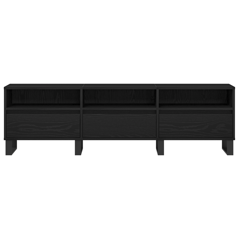 Casa si Gradina - Mobilier - Comode si corpuri - Comode - Cabinet TV Negru Stejar 150x30x44,5 cm Lemn prelucrat - Infinity.ro