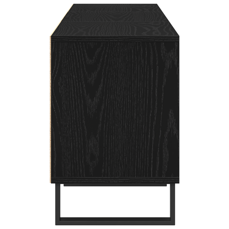 Casa si Gradina - Mobilier - Comode si corpuri - Comode - Cabinet TV Negru Stejar 150x30x44,5 cm Lemn prelucrat - Infinity.ro