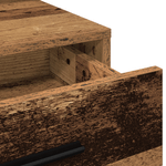 Casa si Gradina - Mobilier - Comode si corpuri - Masute de toaleta - Masa de toaleta cu lumini LED, lemn rustic, 79x41x135 cm - Infinity.ro