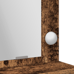 Casa si Gradina - Mobilier - Comode si corpuri - Masute de toaleta - Masa de toaleta cu lumini LED, lemn rustic, 79x41x135 cm - Infinity.ro