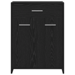 Casa si Gradina - Mobilier - Mobilier baie - Corpuri baie - Cabinet de baie  Negru Stejar 60x33x80 cm Din lemn compus - Infinity.ro