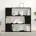 Casa si Gradina - Mobilier - Comode si corpuri - Comode - Raft  Negru Stejar 100x24x94 cm din lemn prelucrat - Infinity.ro