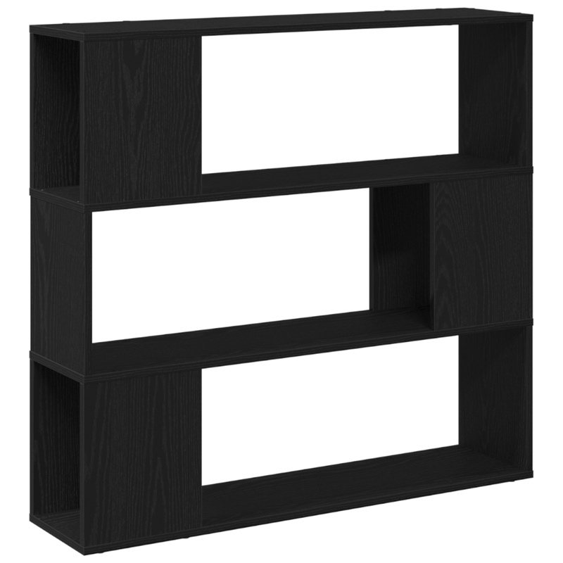 Casa si Gradina - Mobilier - Comode si corpuri - Comode - Raft  Negru Stejar 100x24x94 cm din lemn prelucrat - Infinity.ro