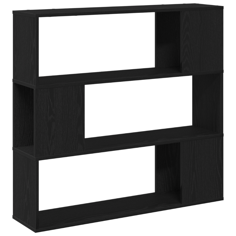 Casa si Gradina - Mobilier - Comode si corpuri - Comode - Raft  Negru Stejar 100x24x94 cm din lemn prelucrat - Infinity.ro