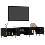 Casa si Gradina - Mobilier - Comode si corpuri - Comode - Dulap TV, stejar negru, 180x31,5x40 cm, lemn prelucrat - Infinity.ro