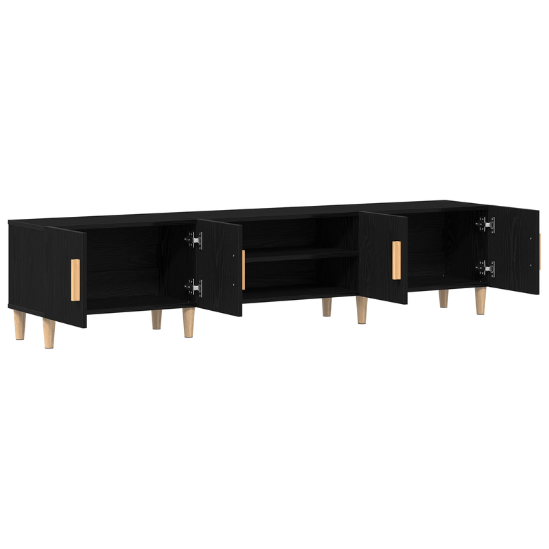 Casa si Gradina - Mobilier - Comode si corpuri - Comode - Dulap TV, stejar negru, 180x31,5x40 cm, lemn prelucrat - Infinity.ro